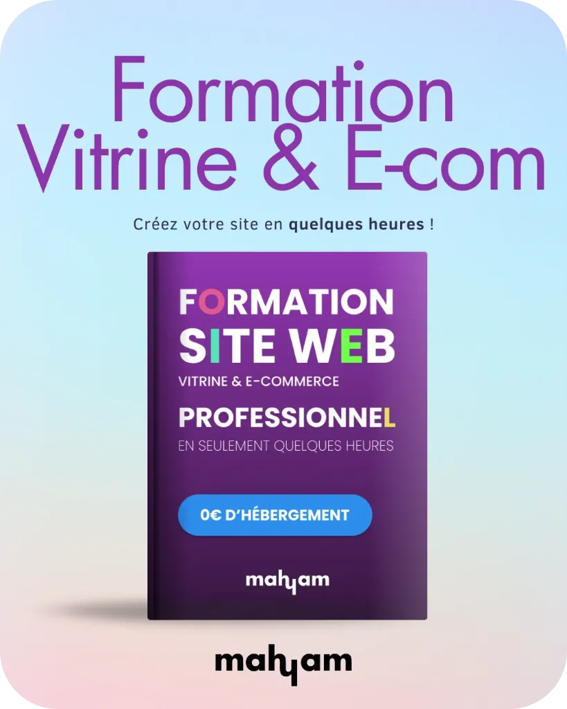 Formation - Site Web Vitrine & E-commerce